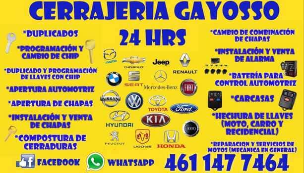 cerrajería Gayosso en Celaya 24 horas