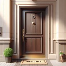 puerta de seguridad para apartamentos